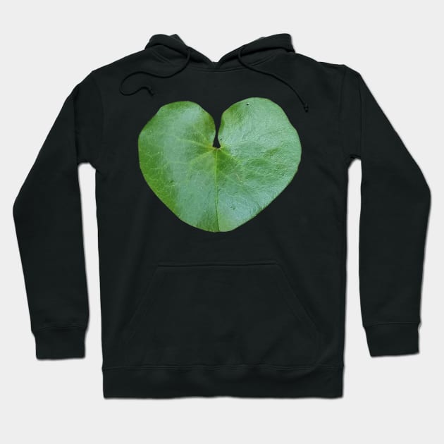 Wild Ginger Leaf Heart Shape Hoodie by DesignMore21